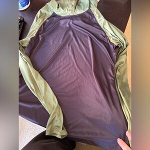 Men’s Navy and Green Lightweight Hoodie